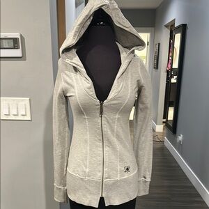 Diesel Women's Gray Zip-Up Hoodie